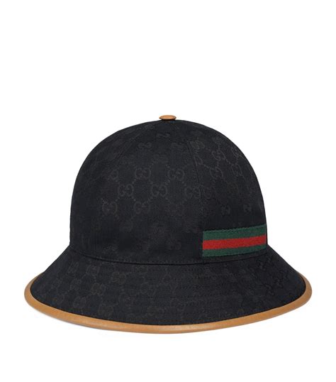 mens black gucci bucket hat|farfetch Gucci bucket hat.